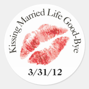 Kiss Verheiratet Life Good Bye Stickers