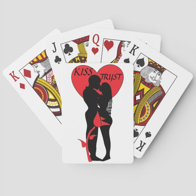 KISS VERSUCHT KARTEN ZU SPIELEN SPIELKARTEN (Rückseite)