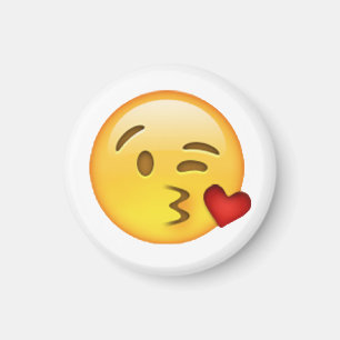 Kiss werfen - Emoji Magnet