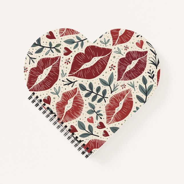 Kiss-Zeichen Notizbuch (Vorderseite)