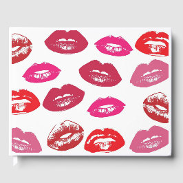Kissbare Lippen (Küsseln der Lippen, Rot und Rosa  Gästebuch