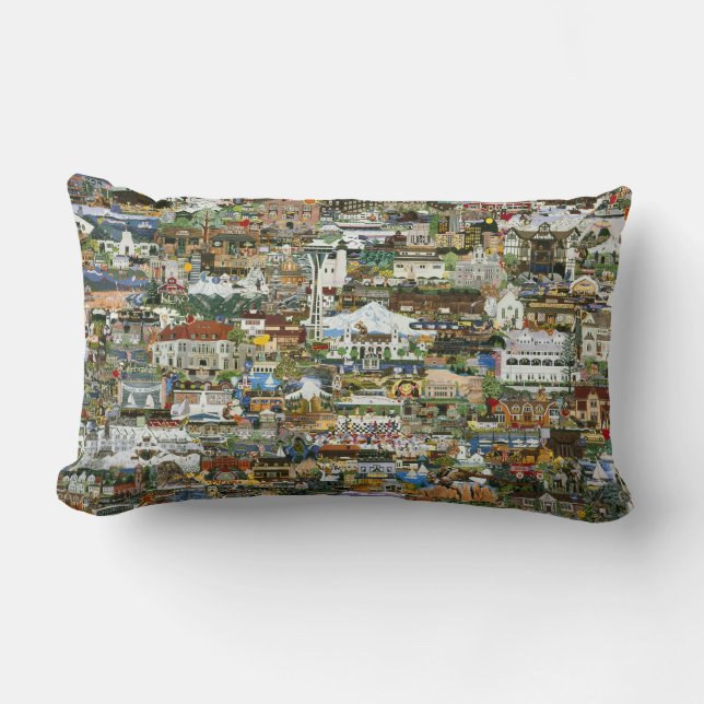 Kissen "100 MalkCollage" (Vorderseite)