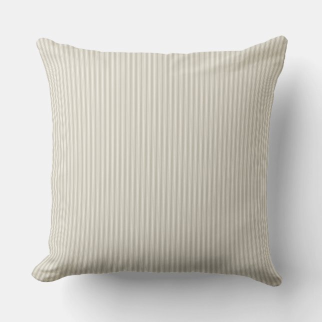 Kissen aus Beige und Weiß (Vorderseite)
