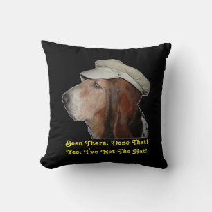 Kissen Basset Hound war dort getan, dass