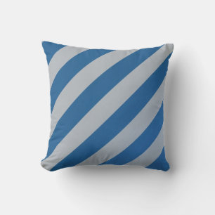 Kissen/blau und graue Streifen Kissen