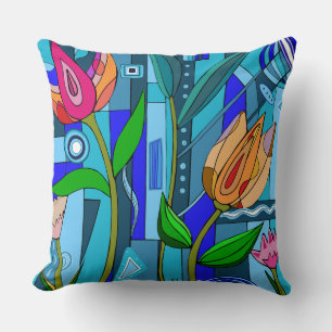 Kissen Blume Mosaik Wohngestaltung modern