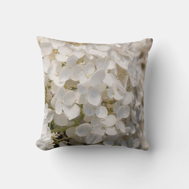 Kissen, Blumen weiß Kissen (Vorderseite)