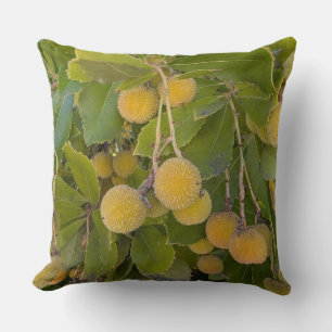 Kissen-Blumenserie Erdbeerenbaum Frucht-Kissen  Kissen