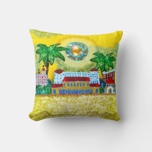 Kissen Bondi Beach Paradise (Gelb)