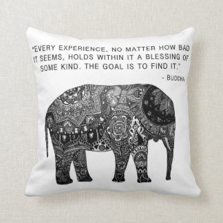 Kissen-Buddha-Hennastrauch-Elefant-Klugheit Kissen