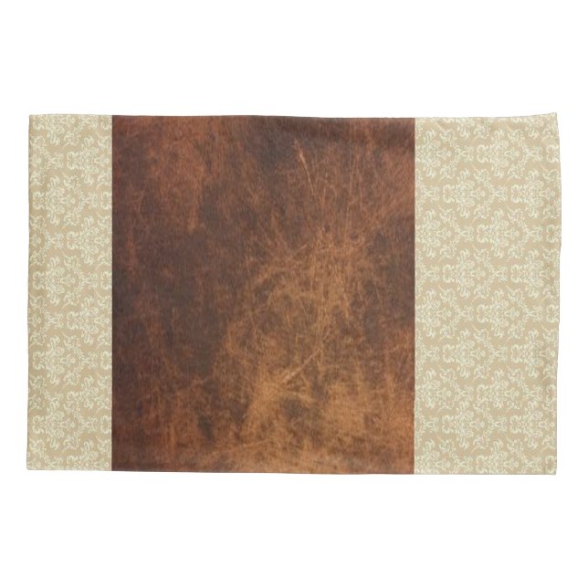 Kissen Case Beige Brown Muster Kissenbezug (Rückseite)