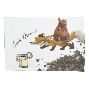 Kissen Case Fox Maus Wurm Dirt Kissenbezug
