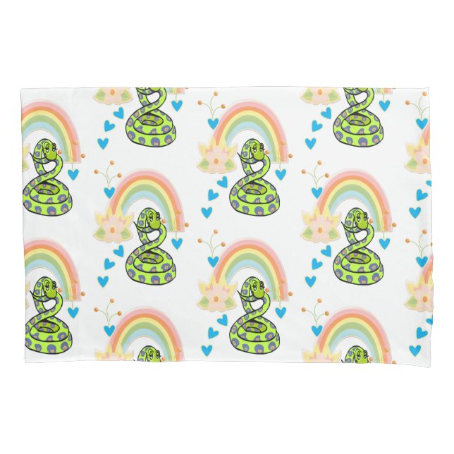 Kissen Case Snake Rainbow Kissenbezug (Vorderseite)