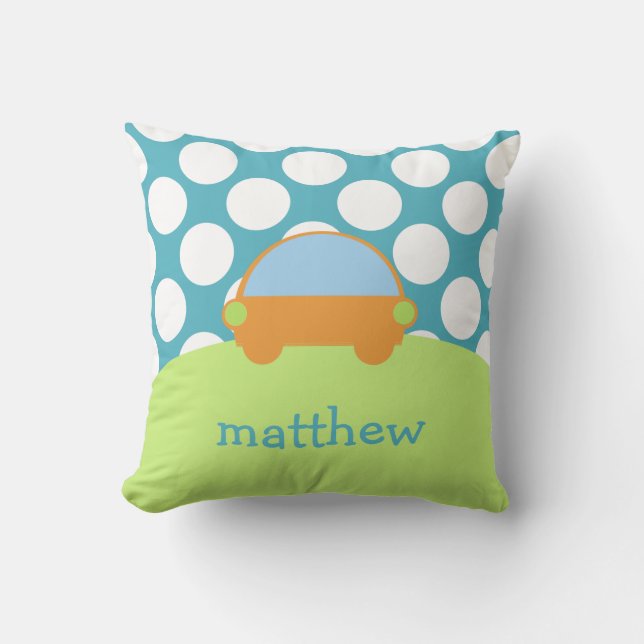 Kissen des Auto-Gekritzel-zwei (Vorderseite)