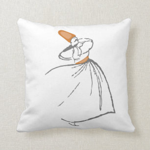 Kissen des Whirling Derwisches - gebrannte Orange