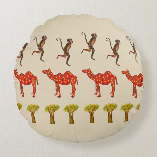 Kissen für afrikanische Tiere Niedlich Art (Vorderseite)