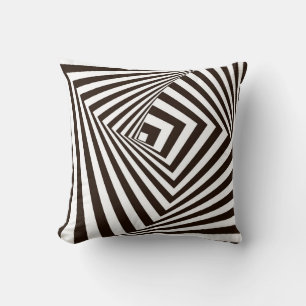 Kissen für geometrische Schwarz-Weiß-Linien