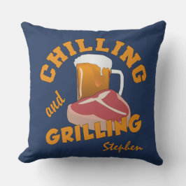 Kissen für individuelle Name- und Grillkissen Draußen