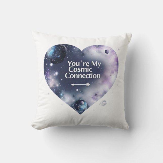 Kissen für kosmische Liebe - Einzigartiges Valenti (Vorderseite)