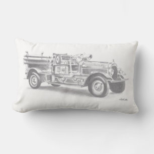 Kissen für Vintage Feuerwehrfahrzeuge