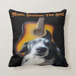 Kissen-Gitarren-Hund Kissen
