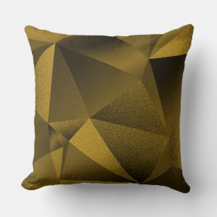 Kissen Gold Facettenreich Geometrisch Diamant Wurf