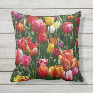 Kissen im Freien hübsche Tulpen Blume Dekoration K Für Draußen