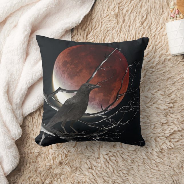 Kissen in Rot und Schwarz (Decke)