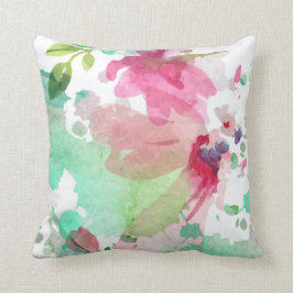 Kissen Kissen Blumen Gestaltung Watercolor