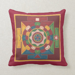 Kissen-Mandala der 5 Erdelemente für das Heilen Kissen