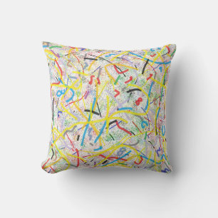 Kissen mit abstrakter Math-Kunst bedruckt