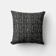 Kissen mit ägyptischen Hieroglyphen