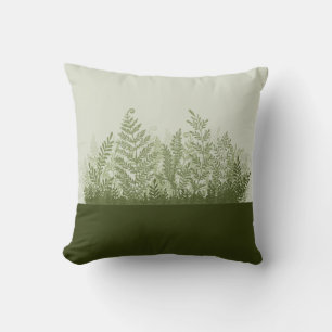 Kissen mit botanischer Pflanzenillustration