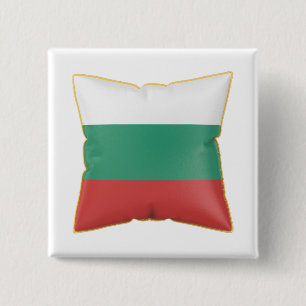 Kissen mit der Flagge Bulgariens Button