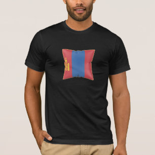 Kissen mit der Flagge der Mongolei T-Shirt