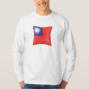 Kissen mit der Flagge von Taiwan T-Shirt