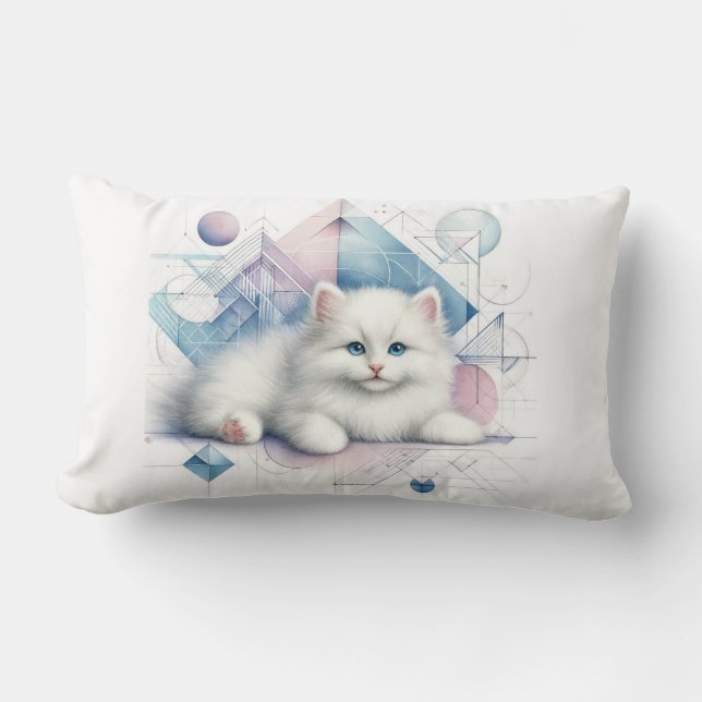 Kissen mit geometrischer Art (Vorderseite)