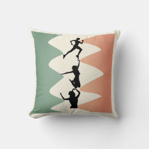 Kissen mit geometrischer Silhouette 'Art in Motion