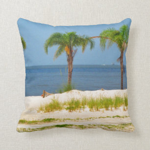 Kissen mit gepflegtem Strand