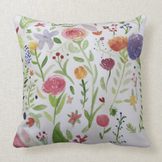 Kissen mit hübscher Blumenmotive
