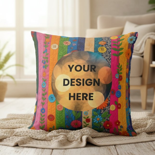 Kissen mit individuellem Patchwork – Ihr Design hi (Von Creator hochgeladen)