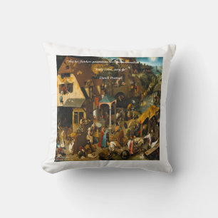 Kissen mit niederländischer Kunst und Sprichwort d