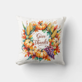 Kissen mit Pumpkin und Maiskranz