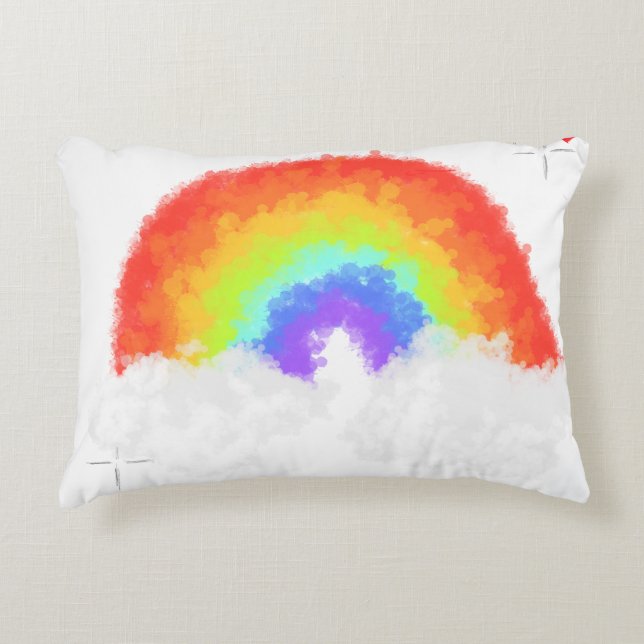 Kissen mit Regenbogen (Vorderseite)