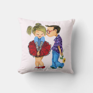 Kissen mit romantischem Paar - Liebe - Kiss