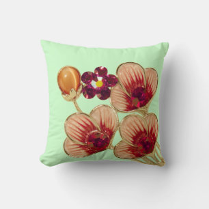 Kissen mit Strass-Blumen