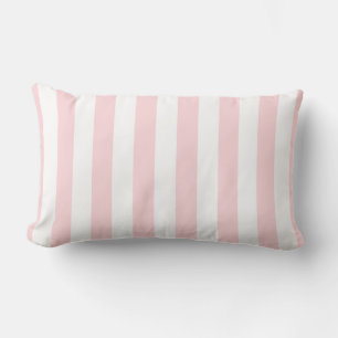 Kissen Pink und Weiß Streifen