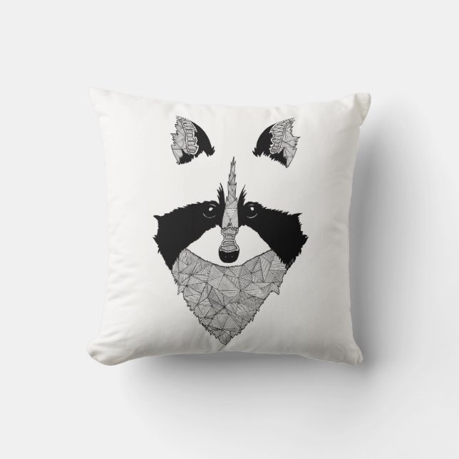 Kissen raccoonwaschbär (Vorderseite)