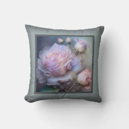 Kissen - romantische Blumen, Rose Blume, rosa Rosa