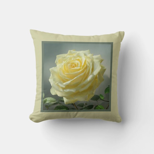 Kissen - romantische Blumen, Rose Blume, Rose (Vorderseite)
